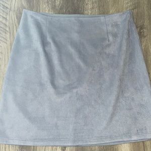 Pale purple faux suede mini skirt 💜
